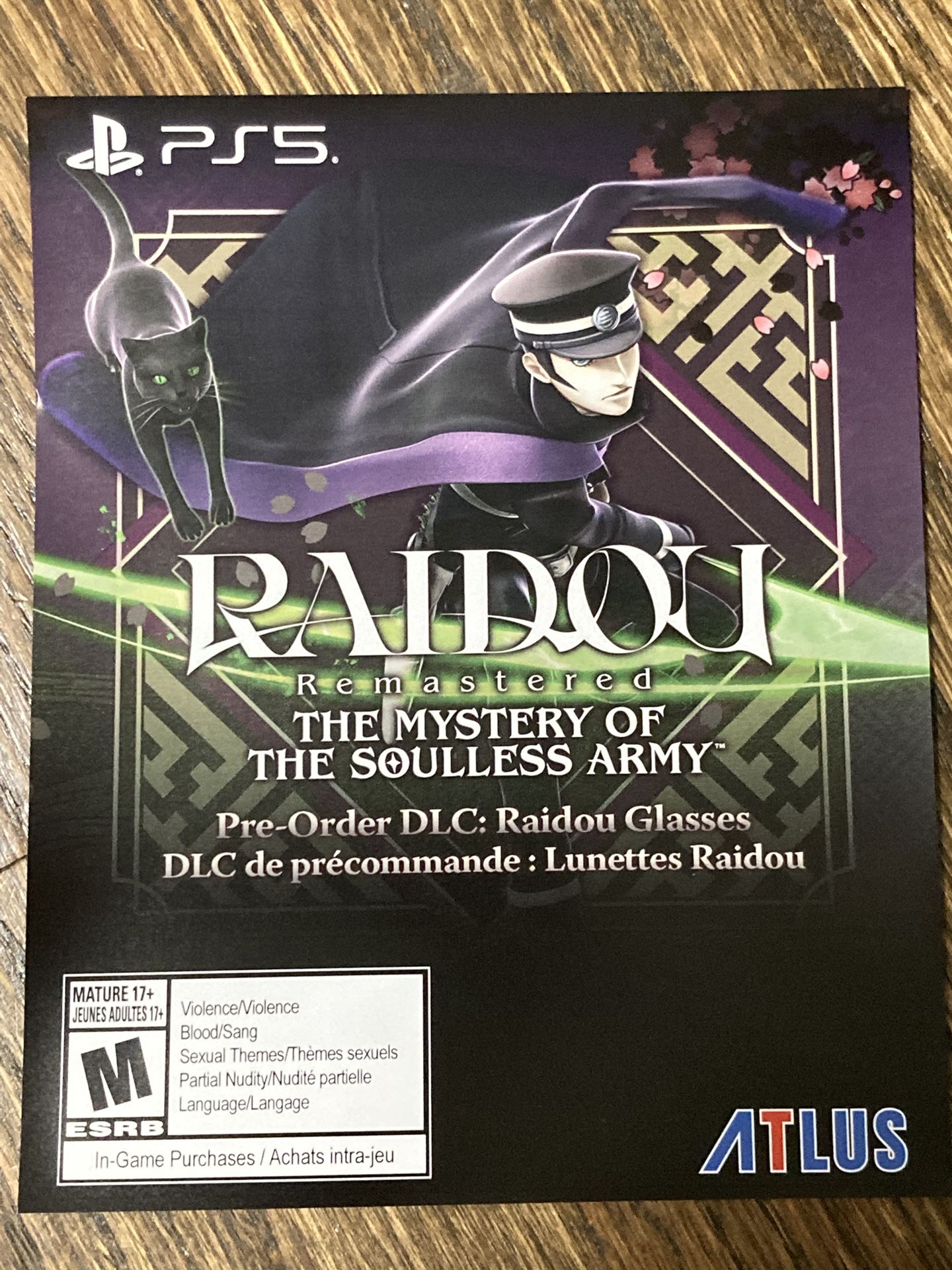 Ps5 Pre Order Bonus Item For Raidou Remastered Mystery Of The Soulless Army X