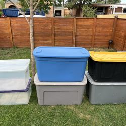 8- Storage Bins With Lids