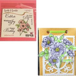 Beautiful Wild Rose & Sentiments