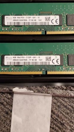 Hynix 4 Gig Sticks x4 16 Gigs