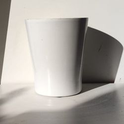 Glazed Ceramic White Plant Pot/ Plant Planter/ Flower Pot Patio Garden 