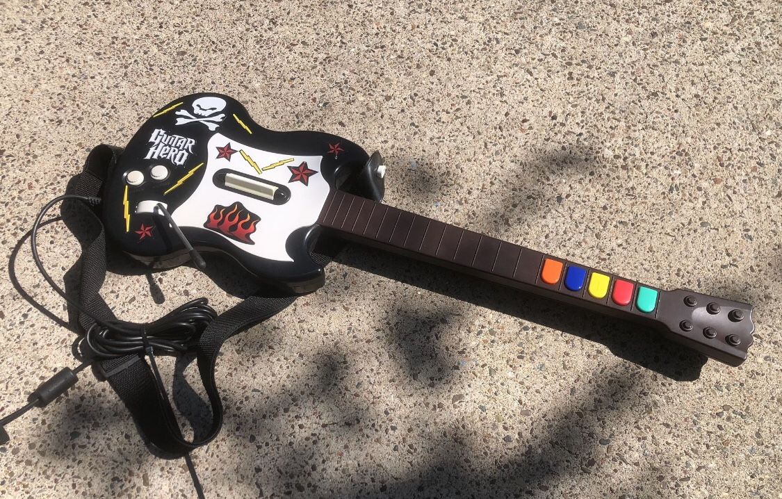 Guitar Hero PSLGH Gibson Octane Red Black SG Controller Playstation 2 PS2