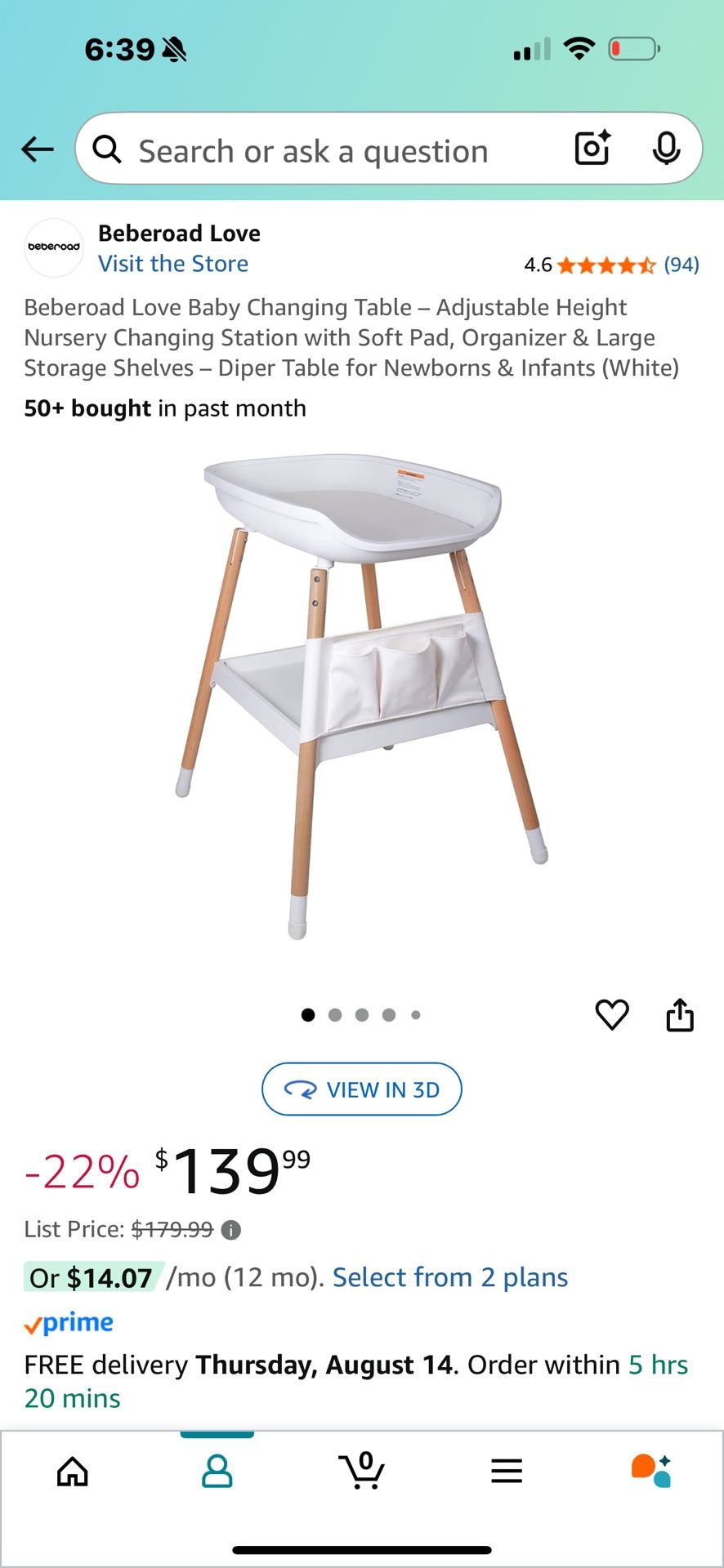 Baby Changing Table