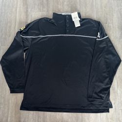 Adidas Men Stadium 1/4 Snap Aeroready Long Sleeve Sweater Mens Size XL Black