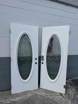 Exterior double door set 64x79.25