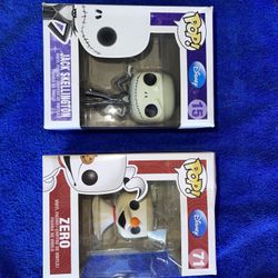 Funk Pop Jack Skellington & Zero Nightmare Before Christmas 