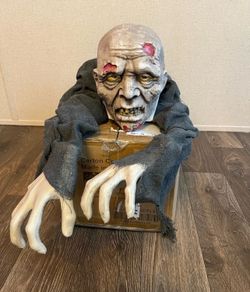 Haunted Hill Farm 7 in. Touch Activated Animatronic Zombie HHGBZOMB-2LSA - ,