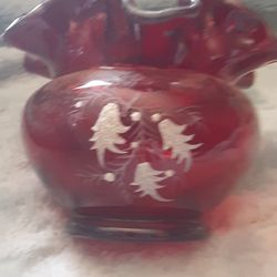 Fenton Rosebowl Candy Dish