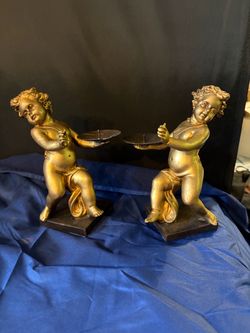 Vintage candle or incense holders