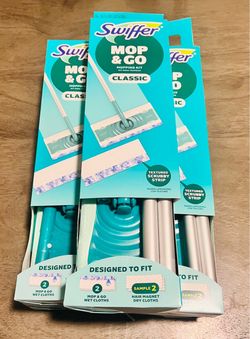 Swiffer Mop & Go Classic Mopping Kit $8 each