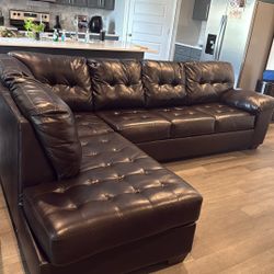 Chocolate Sectional Couch 