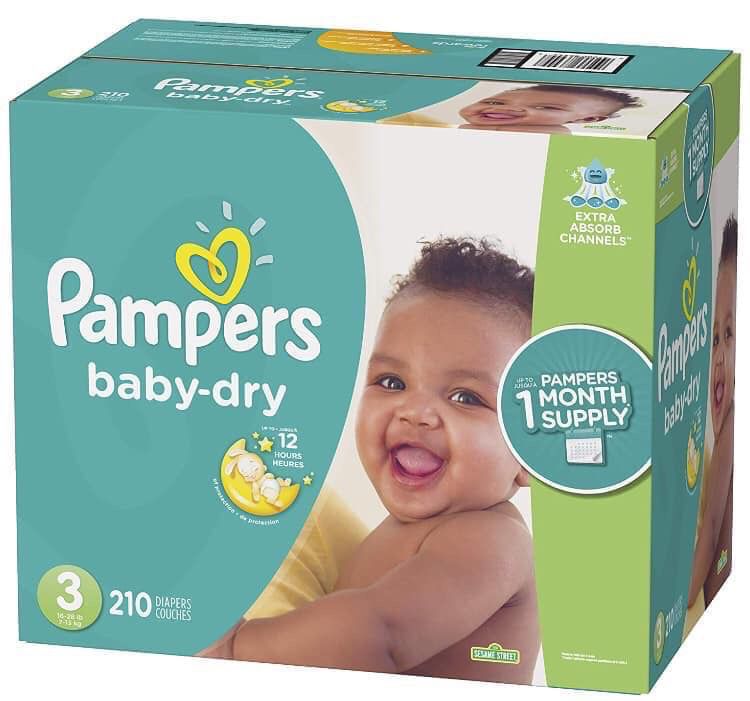 Pampers diapers size 3 Baby Dry