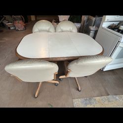 Adjustable Dining Table With 4 Chairs 