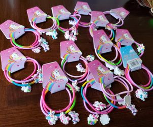 Unicorn bracelets with charms
