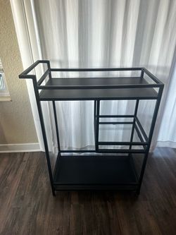 Metal bar cart