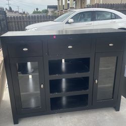 Black Tv entertainment center 