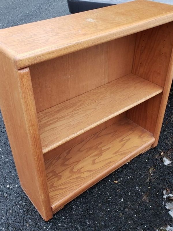 Solid Oak wood Book Case 33W x 10D x 32H