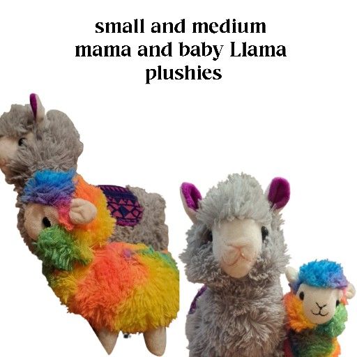 Baby Llama And Mama Llama Plushies