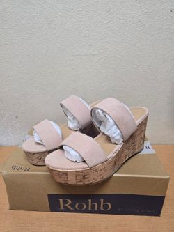Women Cork Wedge Heels 9