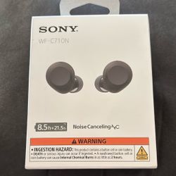 Sony WF-C710N Truly Wireless Noise -Cancellation Earbuds (Black) 