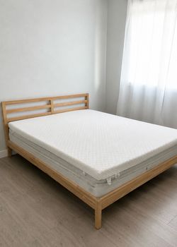 Queen Bed Frame – Solid Pine Wood | Brand New