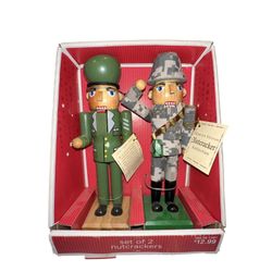 Military Soldier Nutcracker Set NEW  Marines Army Hand Numbered