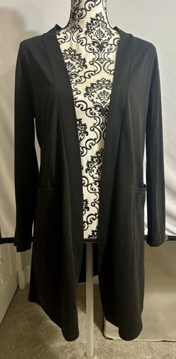 Woman’s Black Open Front Cardigan Sz. M