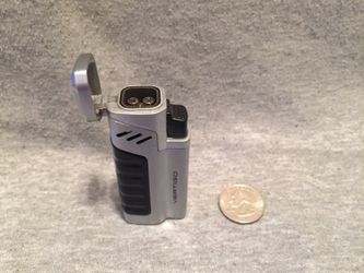 Vertigo Flip-Lid Torch Lighter w/ Case (New)