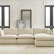 Elyza Linen 3-Piece Sectional With Chaise


