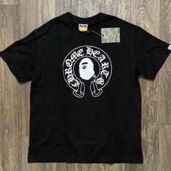 Chrome hearts Bape baby milo tee black 