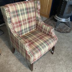 Plaid Accent Chair