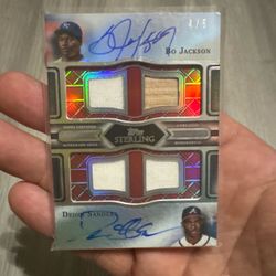 Bo Jackson / Deion Sanders dual autograph plus
