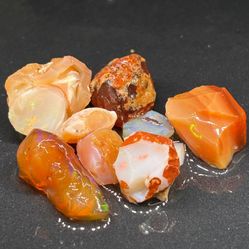 Big Mexican Rough Fire Opal Cutters Full Of Hidden Colors Uncut Raw Loose