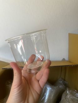 Clear Plastic Disposable Cups Bulk Lot