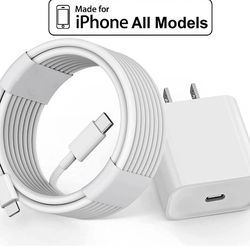 New 25 Watt Charger and USB-C cable Apple iPhone
