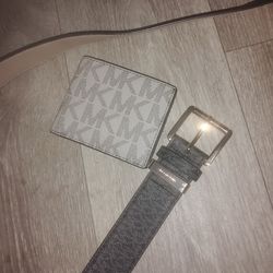 Michael kors belt and wallet combo deal