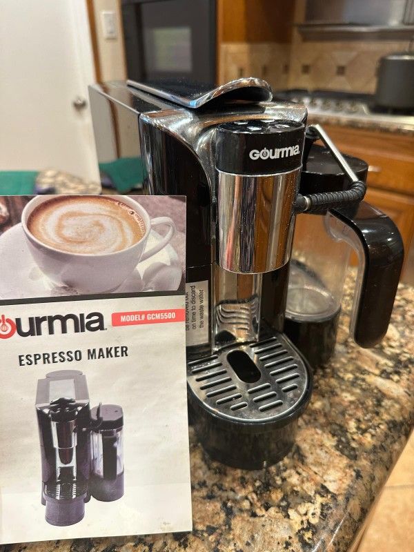 Gourmia GCM5500 1 Touch Automatic Espresso Cappuccino Latte Maker Coffee Machine