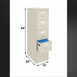5 Drawer Filing Cabinet 