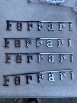 Ferrari chrome emblems