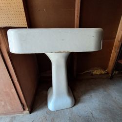 Antique Pedestal Sink 