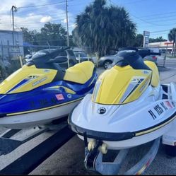 2 Sea-Doo Jet Skis + Trailer (Low Hours + Fully Serviced)