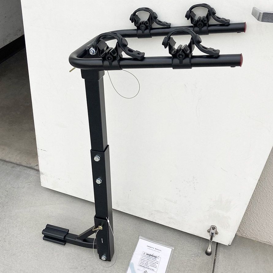$55 (Brand New) Tilt Folding 2 Bike Mount Rack Bicycle Carrier for 1 1/4” and 2” Hitch Cars 70lbs Capacity