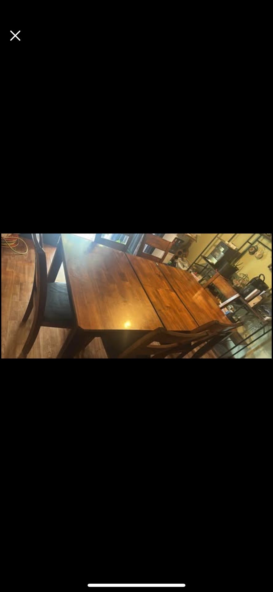 6 Chair Converting Kitchen Table.
