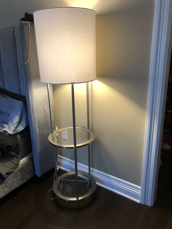 Glass Shelf Floor Lamp Silver Set Of 2 For In Irvine Ca Offerup