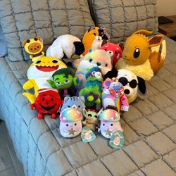 Multiple Stuffed Animals