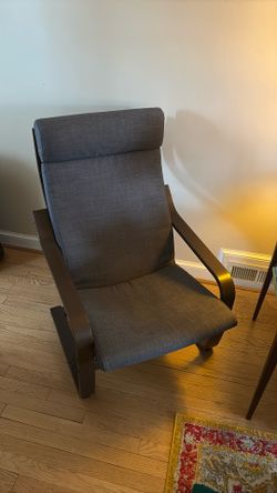 IKEA Poang Chairs And Ottoman