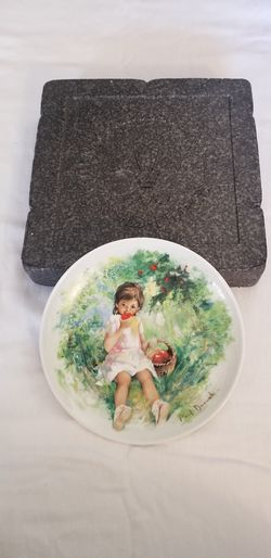 Marie Ange Paul Durant Limoges Turgot 1978 Porcelain plate