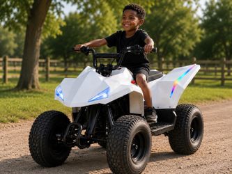 36V Electric ATV with Rubber Tires and Lights