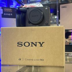 Sony FX3 Cinemas Camera <open Box 