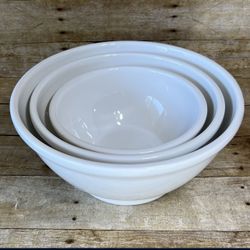 3 Ceramic Bowls Set By Home